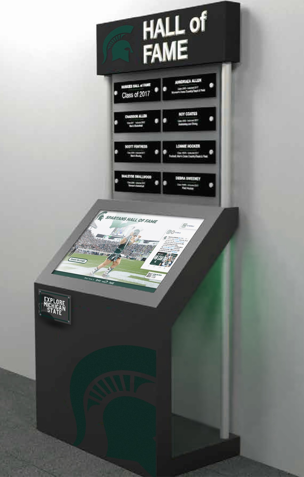 ROCKET Touchscreen Digital Wall of Fame Interactive Hall of Fame